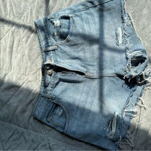 Princess Polly Light Blue Jean Shorts